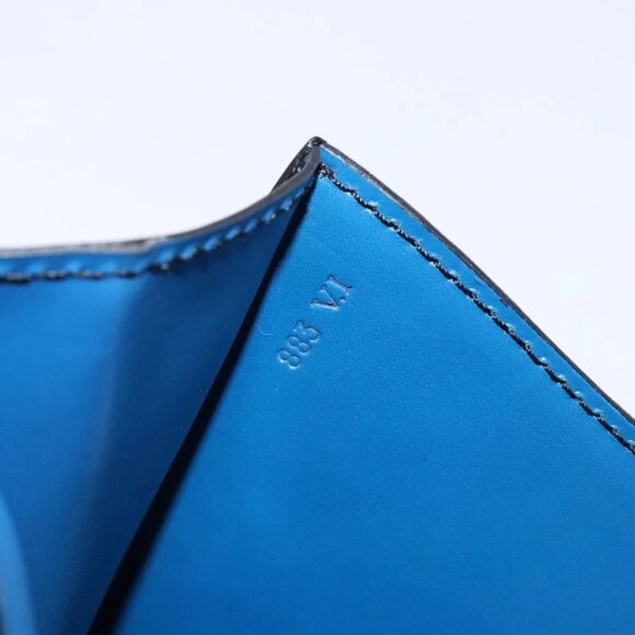 LOUIS VUITTON Epi Bicolor Free Run Shoulder Bag Black Blue - Picture 14 of 15